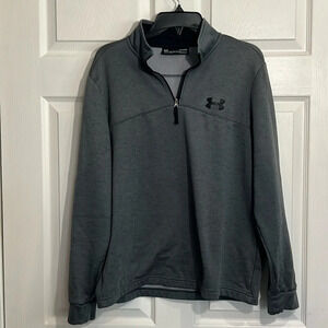 Under Armour men’s large loose pullover with 1/4 zip in gray
